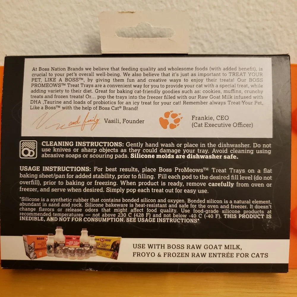 Boss Cat Silicone Treat Trays for Cats (2pk)